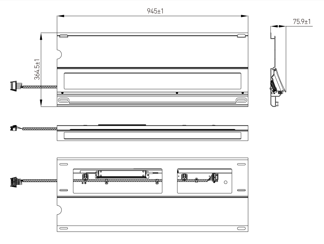 Railway Vehicle Interior Saloon Light with Ceiling Panel HT190