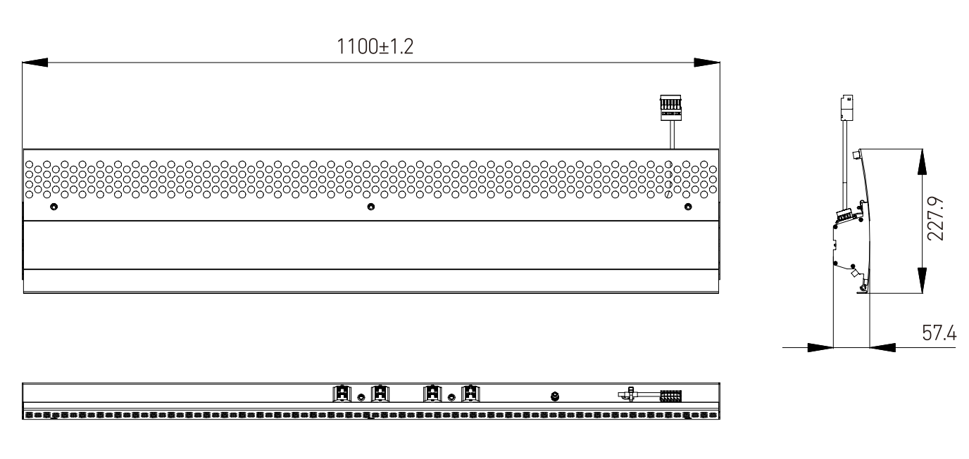 Variable Length Ceiling Strip LRV/Tram HT210 Train Interior Lighting