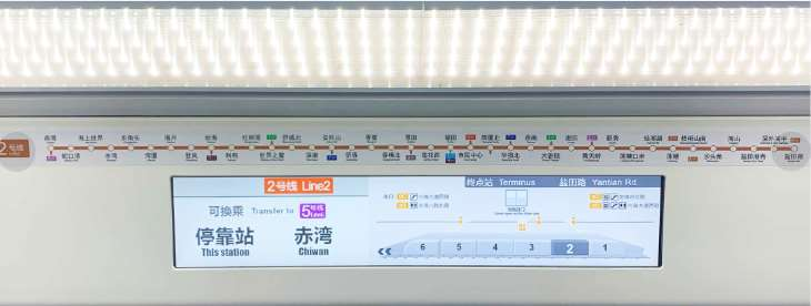 Subway Dynamic Electronic Map Display System