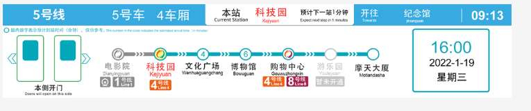 Subway Dynamic Electronic Map Display System