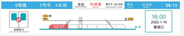 Subway Dynamic Electronic Map Display System