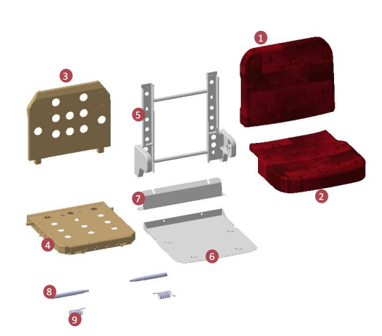 HTFS-001 Train Folding Seats HTFS-001 Train Folding Seats