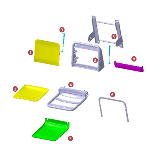 HTFS-012 Train Folding Seat