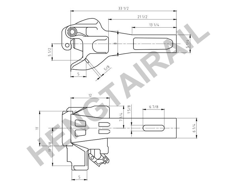 AAR Railway Wagon Coupler SBE60DE Type