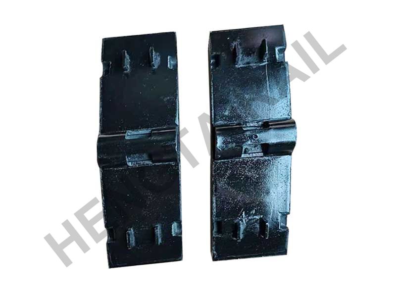 Railway rolling stock high friction composition brake shoes