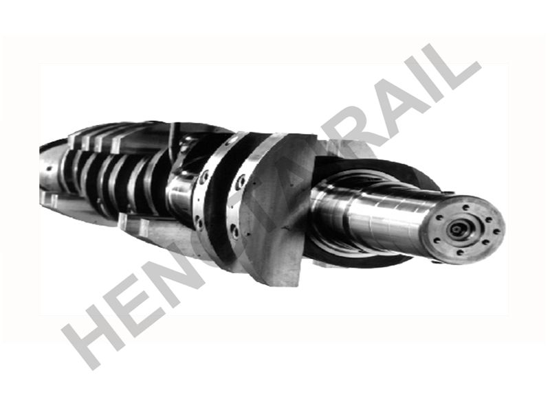 Crankshaft for SDA series railway locomotive diesel engine