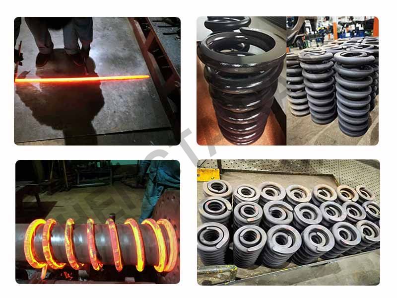 Railway rolling stock springs for bogie use