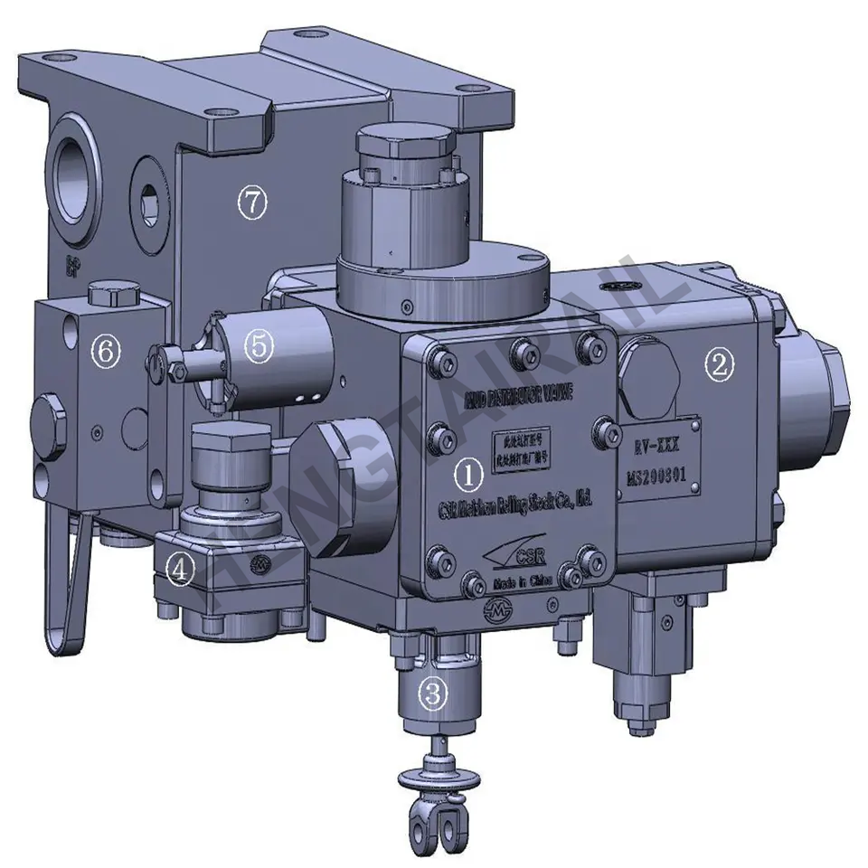 Locomotive Parts UIC MSP167TD Distributor Valve For MUB Air Brake System