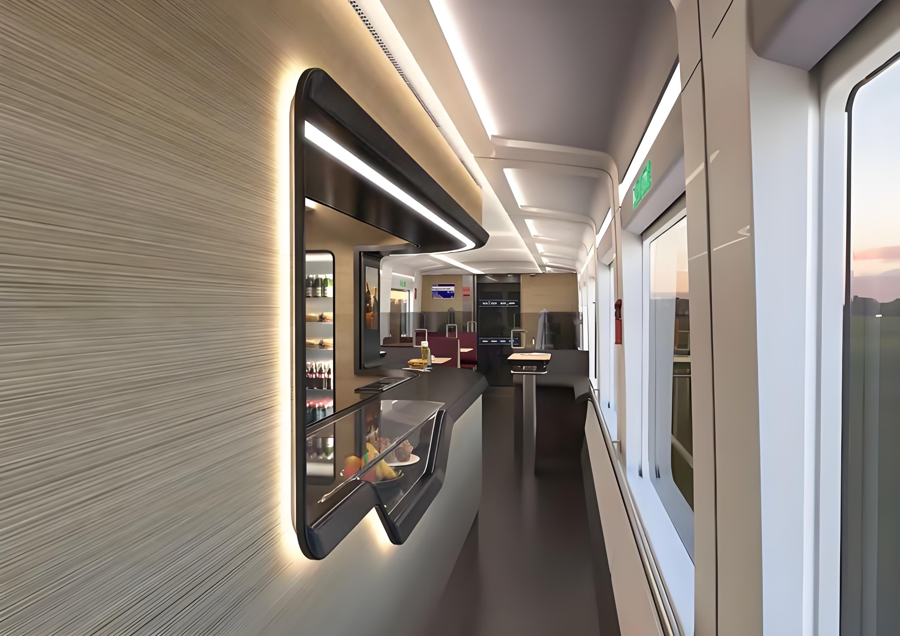 Train Interior Lighting Ambient Light Intercity Train DB HT35