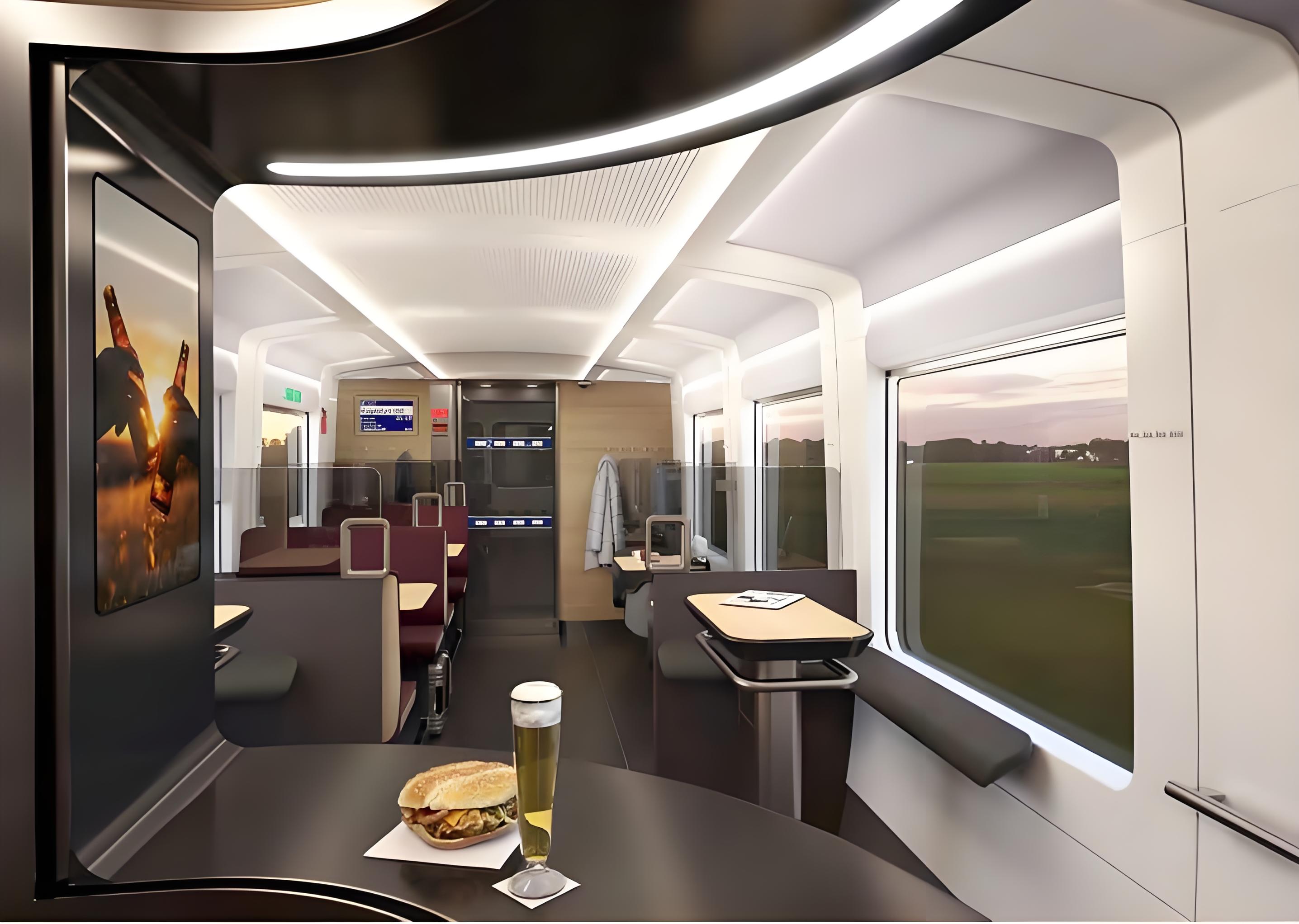 External LED Driver Bistro Ceiling Light Intercity Train DB HT49