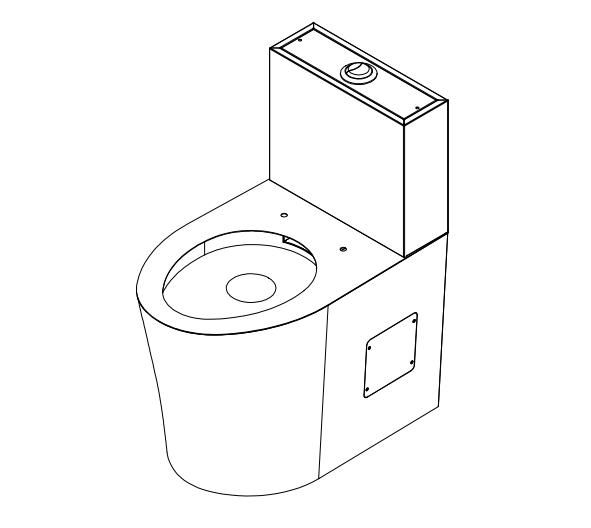 Stainless Steel Toilet Bowl For Railway Carriage