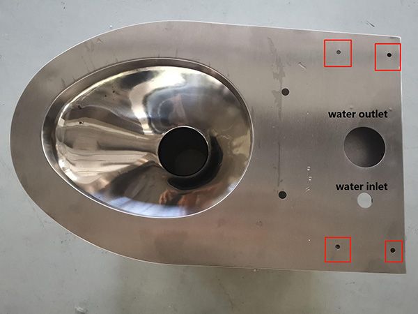 Stainless Steel Toilet Bowl For Railway Carriage