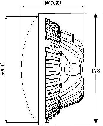 rated power 50w Locomotives LED headlights