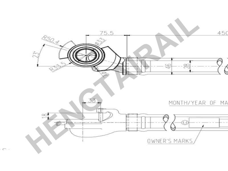 Railway UIC Brake Hose Coupling Head With Electrophoretic Coated