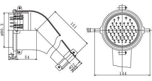 Coupler for electric locomotive control system