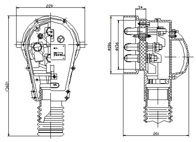 Electric connector for railway