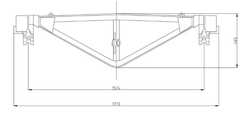 Combined Brake Beam Assembly For Railway Wagon