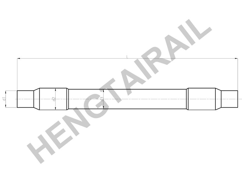 Locomotive bogie axle