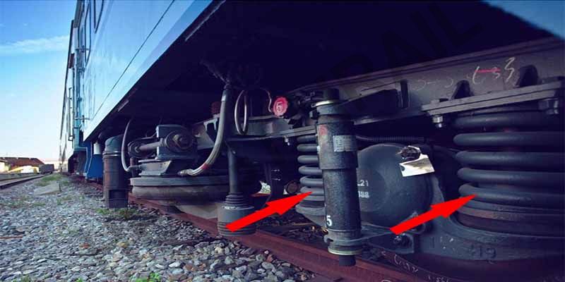 Railway coil bogie spring