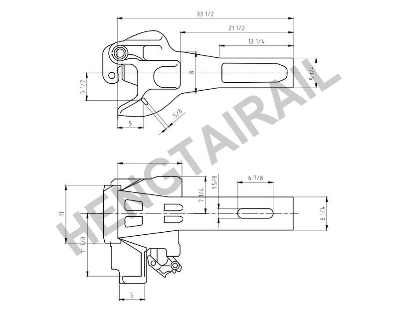 Factory Sales Railway Wagon Coupler Draft Gear E69CE Vehicle Coupler for Train Spare Parts